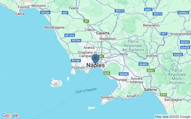 Kaart met locatie De stad Napels